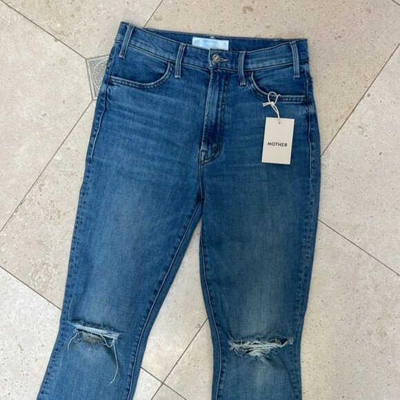 LIKE NEW Mother Superior The Hustler Ankle Fray Jeans in Crushing Hard - Picture 3 of 8